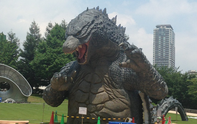 Inilah Tampilan Pertama dari Patung Godzilla Raksasa Di Tokyo Japan