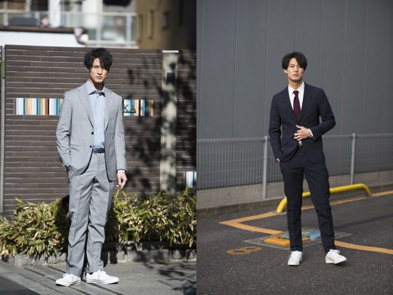 Sneakers with Suits