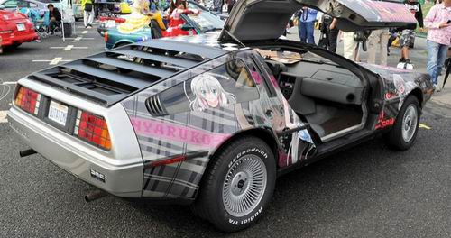 Back to the Future-Delorean-otaku-itasha-anime-car-sticker-japan