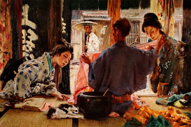 “The Silk Merchant” (detail)