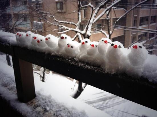 Kota Tokyo dengan kreatifitas saljunya yang unik