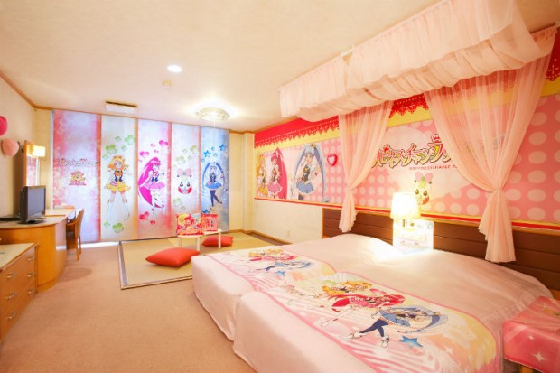 Inilah kamar hotel bertema Pretty Cure dari Jepang