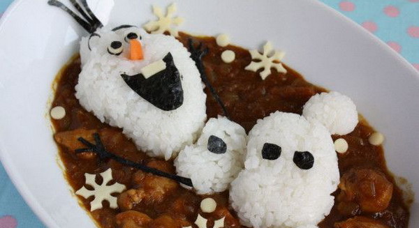 Nasi Kari Olaf yang Menggemaskan dari Jepang