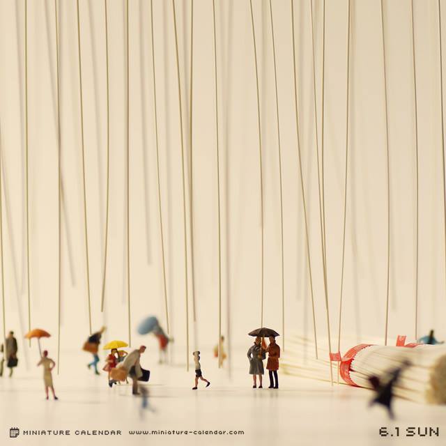 Seniman Jepang Membuat Miniatur Diorama Dari Benda Sehari-hari Setiap Hari Sepanjang Tahun