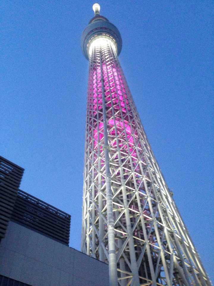 Wow, di Malam Hari Tokyo Skytree Berwarna Pink!