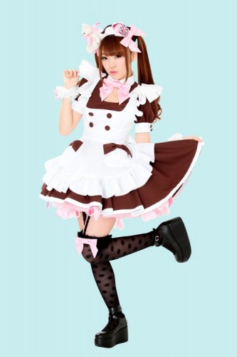 Kawaii! Aneka kostum maid di maid cafe Akihabara