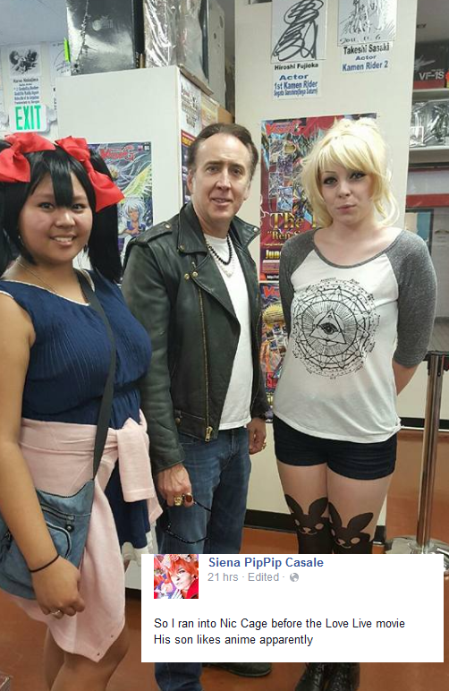Biasa Ketemu Siapa Waktu Belanja Merchandise Anime? Yang Jelas Bukan Nicolas Cage!