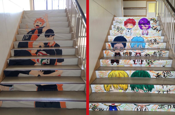 Seni Dekorasi Tangga Ini Populer di Sekolah-Sekolah Jepang