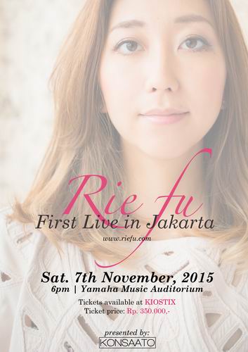 Rie fu akan menggelar konser perdana di Jakarta tanggal 7 November 2015 (2)