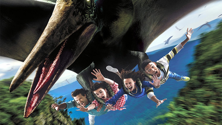 Seru! Taman hiburan di Jepang sediakan wahana untuk terbang dengan dinosaurus!