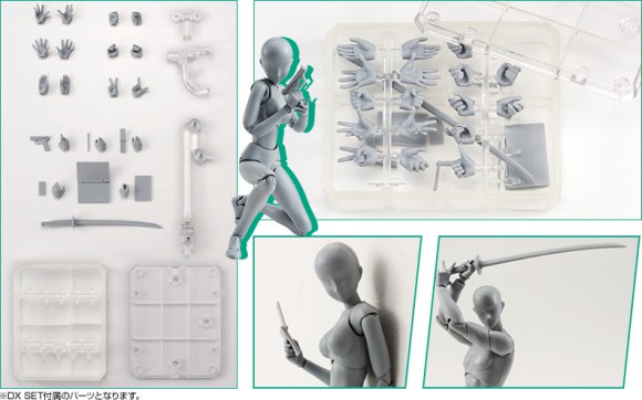 Body-kun & Body-chan Plastic Figure Menggambar Pose 2