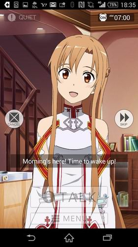 Ayo bangun tidur! Mau dibangunkan oleh Asuna Kini ada aplikasinya lho! (3)