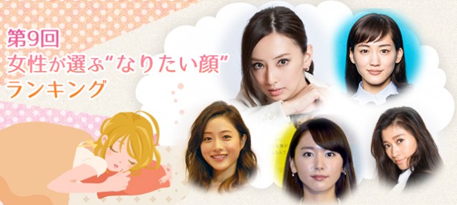 Inilah peringkat wajah selebriti yang paling diinginkan oleh para wanita di Jepang (1)