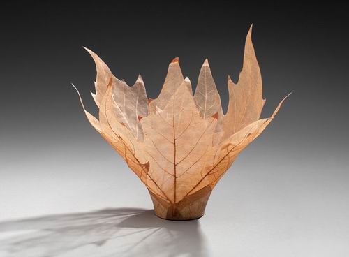 Sugoi! Seniman Jepang ciptakan mangkuk-mangkuk indah dari kerangka daun! (1)