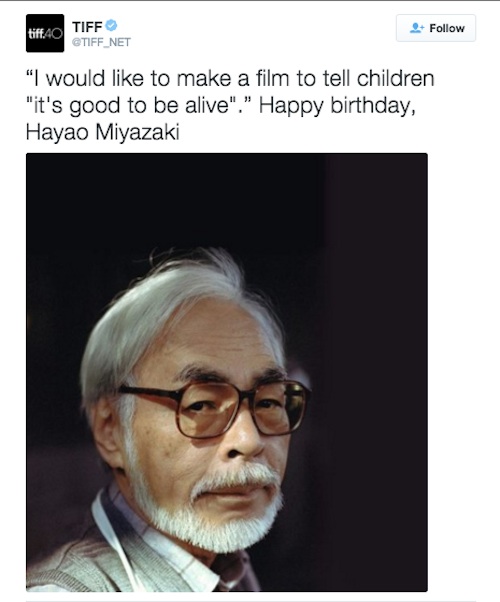 Hayao Miyazaki 75 Ulang Tahun 2