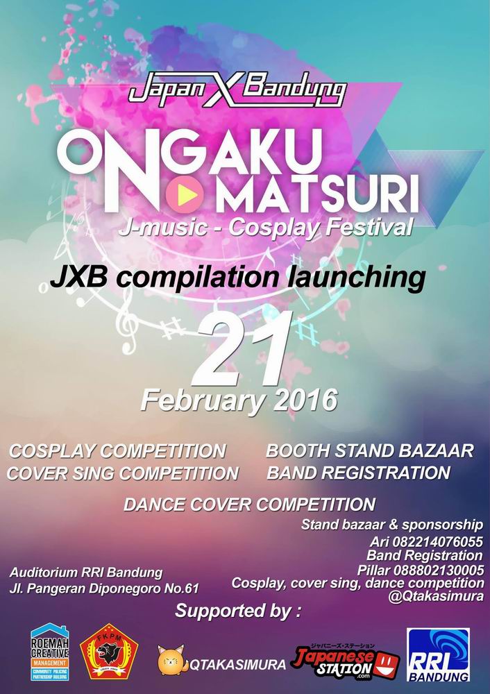21 Februari 2016 - Ongaku No Matsuri, AUDITORIUM RRI Bandung