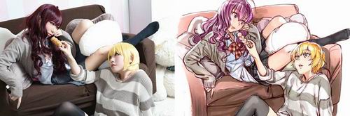 Bagaimana jika para cosplayer diubah menjadi ilustrasi 2D ala anime/manga?