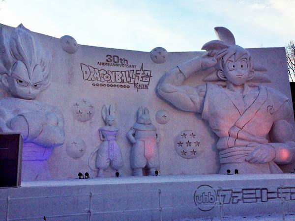 Patung salju Dragon Ball turut meriahkan Sapporo Snow Festival