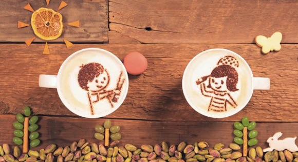 Manisnya Cerita Cinta Sepasang Cangkir Kopi Dalam Video Latte Art