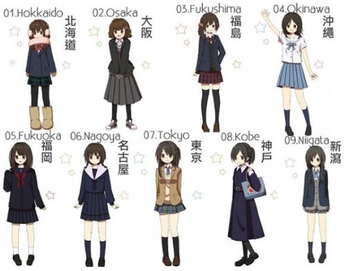 Pengguna twitter tampilkan 9 ilustrasi seragam sekolah siswi Jepang