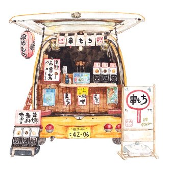 Ilustrasi makanan Jepang 3