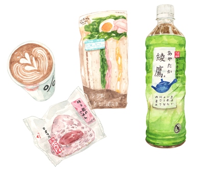 Ilustrasi makanan Jepang 6