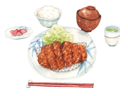 Ilustrasi makanan Jepang 8