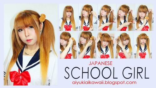 #JSnavigator Aiyuki Aikawa Diary ~ Tutorial Japanese School Girl Hairstyle (2)