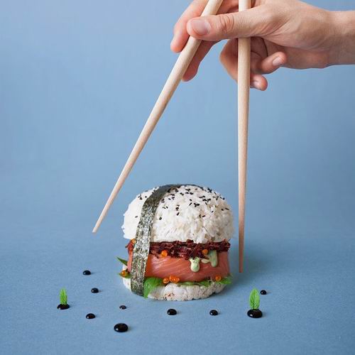 Burger Sushi, Burger Unik Dengan Bahan Nasi