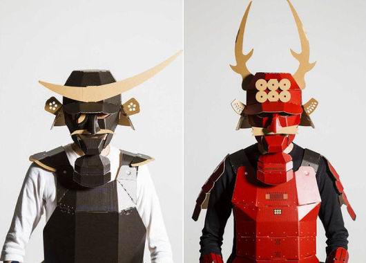  Kostum  Samurai Jepang Dari Kardus Yang Unik  Japanese Station