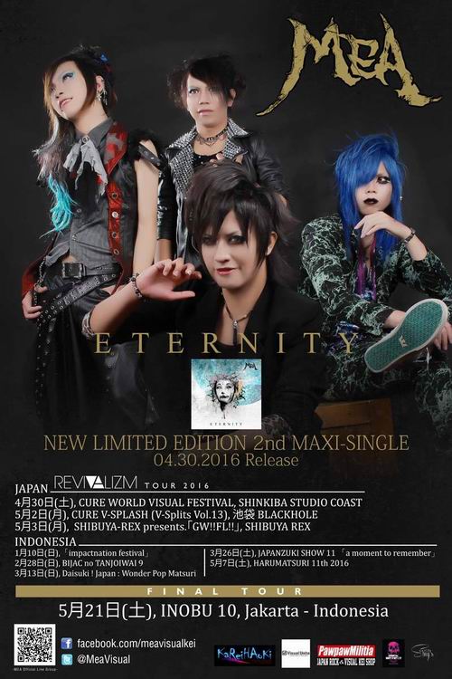 MEA akan merilis maxi single berjudul ETERNITY dan tur ke Jepang, REVIVALIZM TOUR!