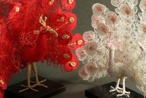 Mizuhiki, Seni Tradisional Jepang Membuat Simpul Dekoratif Dari Benang Kertas (4)