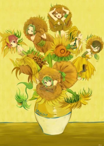 Para ilustrator Jepang Ubah Karya-karya Seniman Klasik Menjadi Bergaya Anime (4)