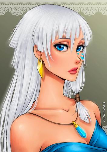 Ilustrator Gambarkan Para Putri Disney Menjadi Karakter Manga (14)