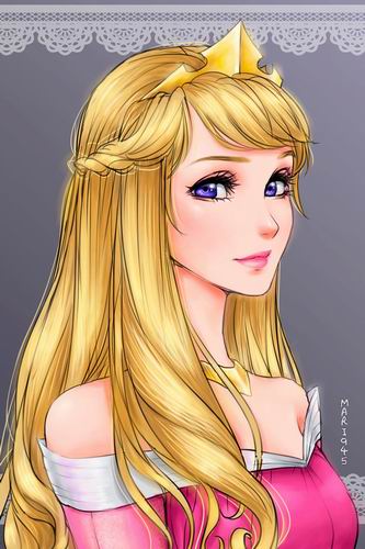 Ilustrator Gambarkan Para Putri Disney Menjadi Karakter Manga (9)