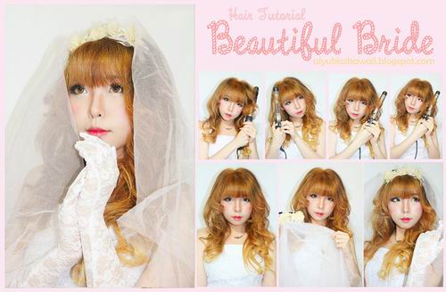 #JSnavigator Aiyuki Aikawa Diary ~ Tutorial Beautiful Bride Hairstyle (3)