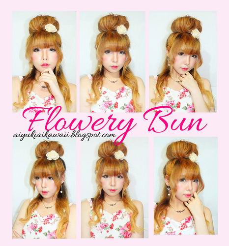 #JSnavigator Aiyuki Aikawa Diary ~ Tutorial Flowery Bun Hairstyle (5)
