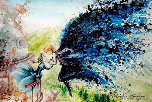 Lukisan Cat Air Karya Seniman Perancis Terinspirasi Dari Studio Ghibli (1)