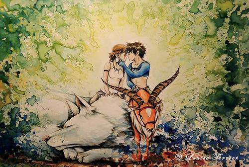 Lukisan Cat Air Karya Seniman Perancis Terinspirasi Dari Studio Ghibli (10)