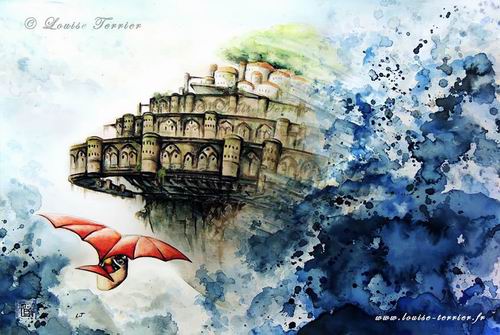Lukisan Cat Air Karya Seniman Perancis Terinspirasi Dari Studio Ghibli (12)
