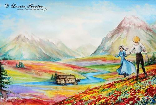 Lukisan Cat Air Karya Seniman Perancis Terinspirasi Dari Studio Ghibli (6)