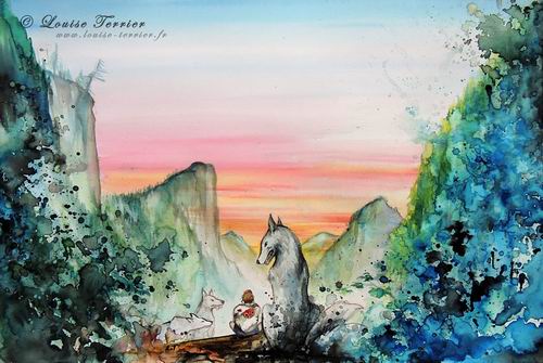 Lukisan Cat Air Karya Seniman Perancis Terinspirasi Dari Studio Ghibli (8)