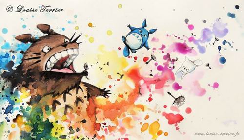 Lukisan Cat Air Karya Seniman Perancis Terinspirasi Dari Studio Ghibli (9)