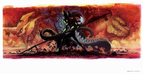 Seniman Jepang, Takashi Murakami, Ciptakan Visual Godzilla vs Evangelion (4)