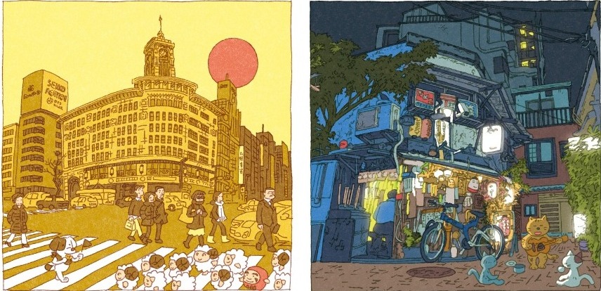 Seniman Jepang ini Buat Ilustrasi Menarik 100 Pemandangan Kota Tokyo 3