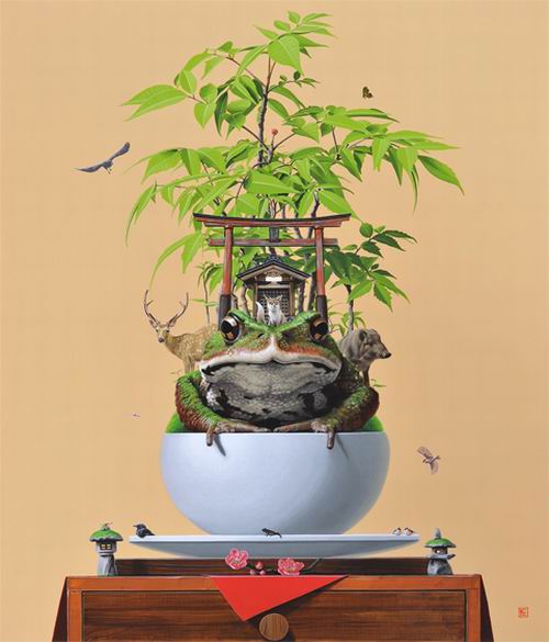 Seniman Jepang Lukiskan Aneka Hewan Sebagai Bonsai (2)