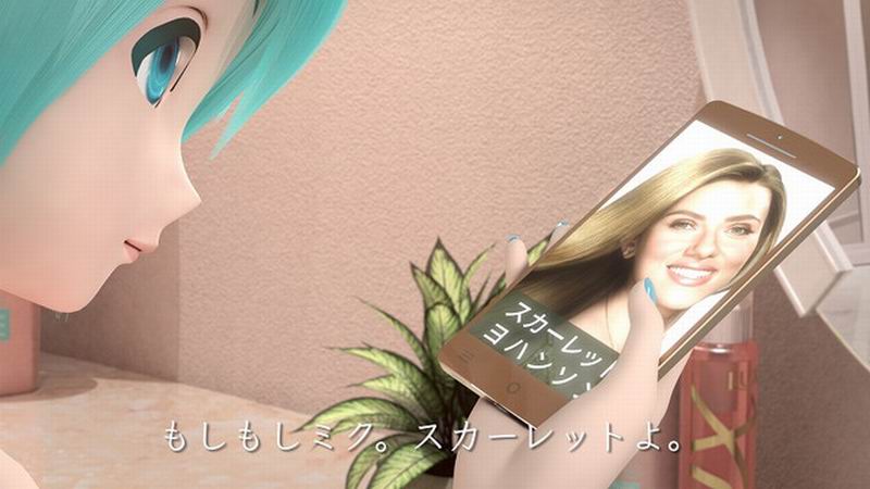 Hatsune Miku dan Scarlett Johansson Tampil Bersama Dalam Iklan Shampoo (2)
