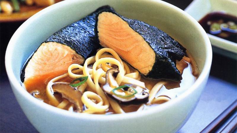  Resep  Salmon Jepang Dibungkus Nori Dengan Kuah  Kaldu  Miso 