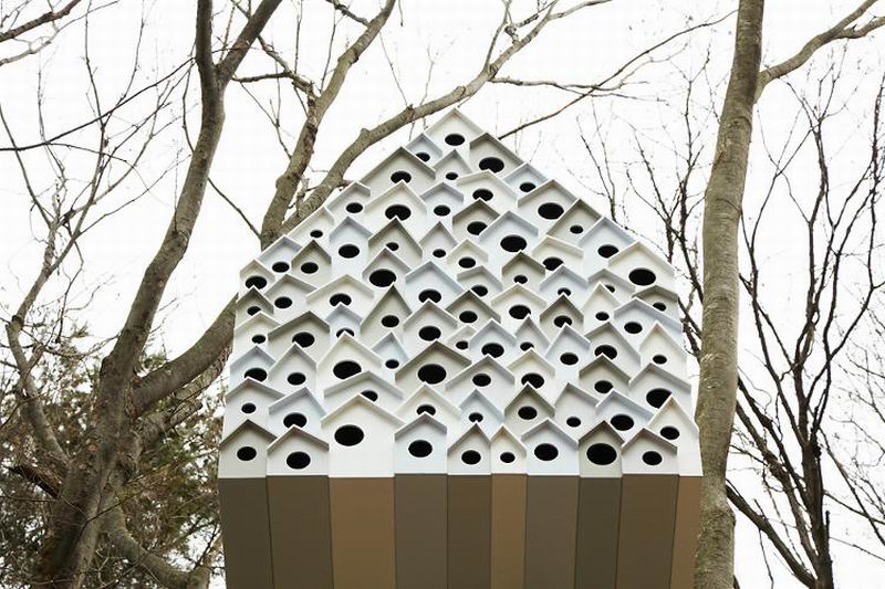 Rumah Pohon Di Jepang Ini Dibuat Untuk Burung dan Manusia (4)