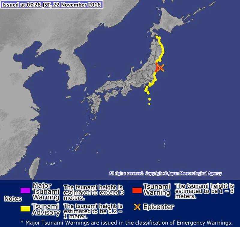 Gempa Jepang Berkekuatan 7,3 SR Picu Tsunami 1,4 Meter